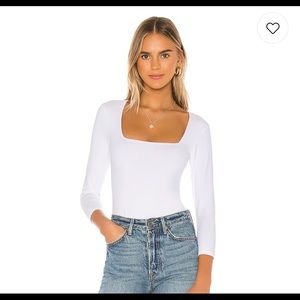 Free People truth or square neck bodysuit EUC